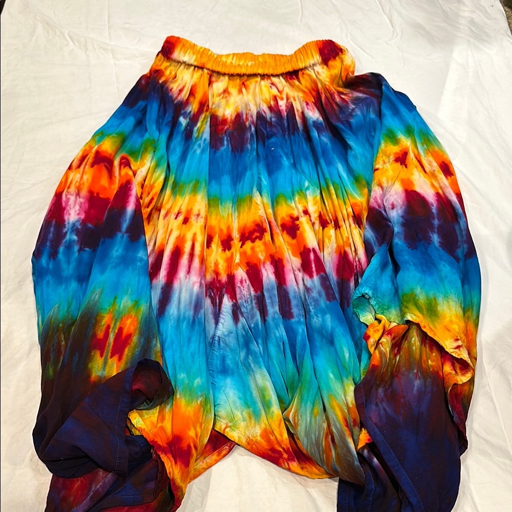 S Hand-dyed Petal Cut Skirt - So Much Movement!